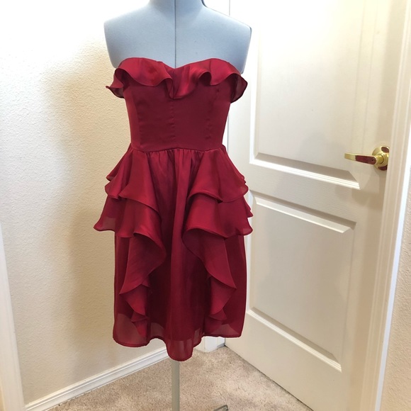 American Eagle Outfitters Dresses & Skirts - American Eagle Outfitters Red Strapless Dress